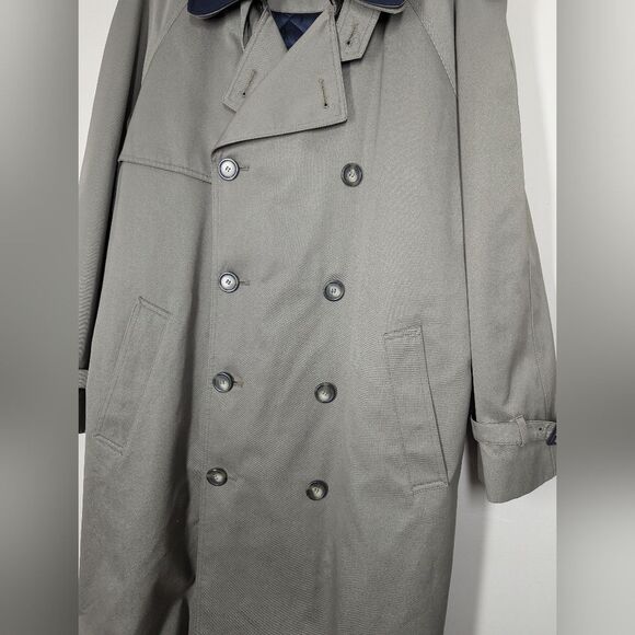 Ralph Lauren Double-Breasted Trench Coat – Size 44S – Detachable Lining & Wool C - Picture 1 of 9